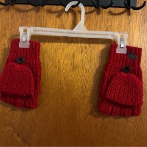 Cozy Red Knit Gloves/Mittens